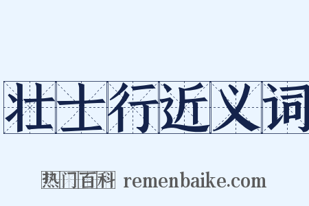 壮士行近义词是什么意思的图片